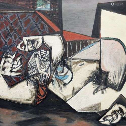 ANNIBALE BIGLIONE 1923-1981 Nudo disteso-Reclining nude