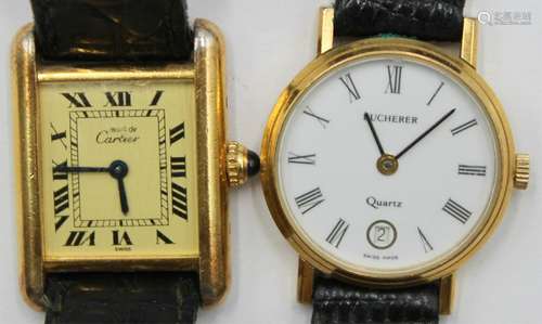 JEWELRY. (2) Lady's Quartz Watches Inc. Cartier.