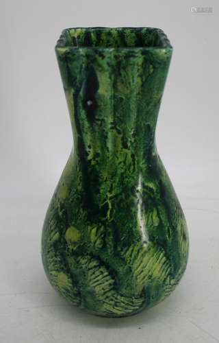 Gio Ponti (Attrib) Ginori Green Porcelain Vase.