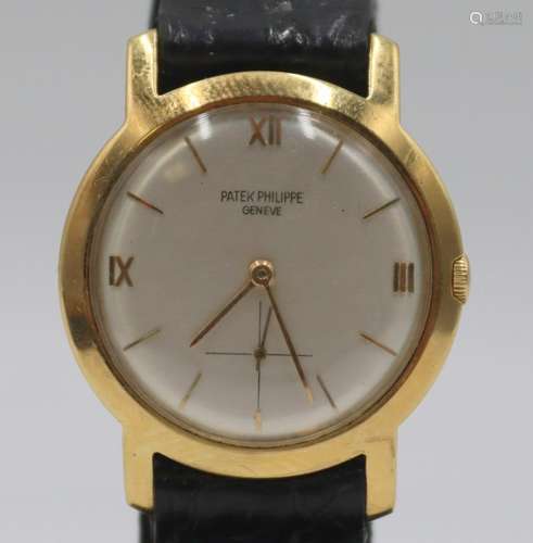 JEWELRY. Men's Patek Philippe Calatrava 18kt Gold