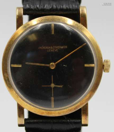 JEWELRY. Men's Vacheron Constantin 18k Gold Watch.