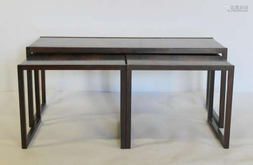 Midcentury Signed Nesting Table Set.