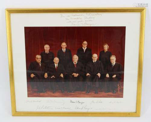 Signed Photograph Of The U.S. Supreme Court