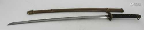 Japanese WW2 Samurai Sword In Scabbard