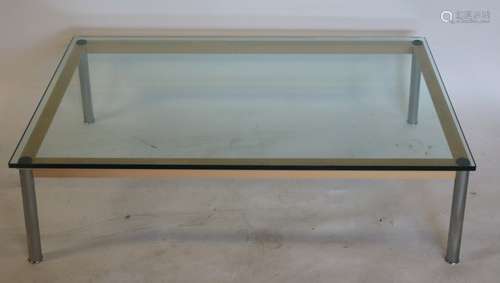 Cassina Modernist Enameled Metal Coffee Table .