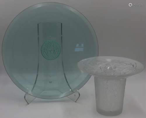 Grouping of Art Glass Inc. Lalique and Versace.