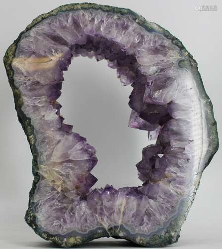 SPECIMEN. Amethyst Circle Slice.