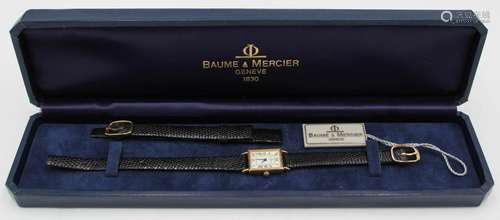 JEWELRY. Ladies Baume & Mercier 14kt Gold Watch.