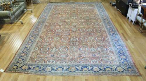 Large, Antique & Finely Hand Woven Roomsize Carpet