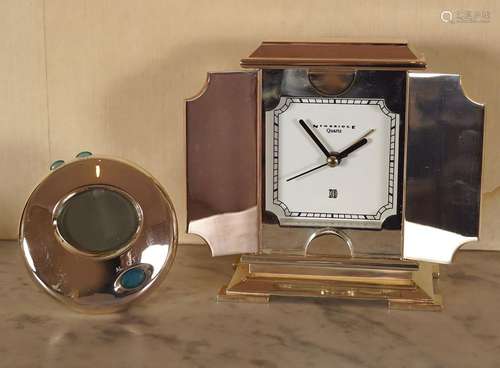 NEWBRIDGE SILVER PLATED CARRIAGE CLOCK