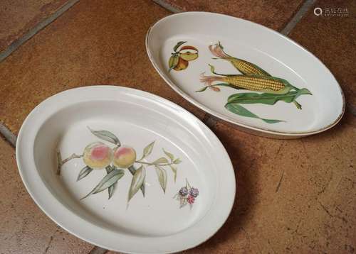 2 ROYAL WORCESTER SERVING DISHES