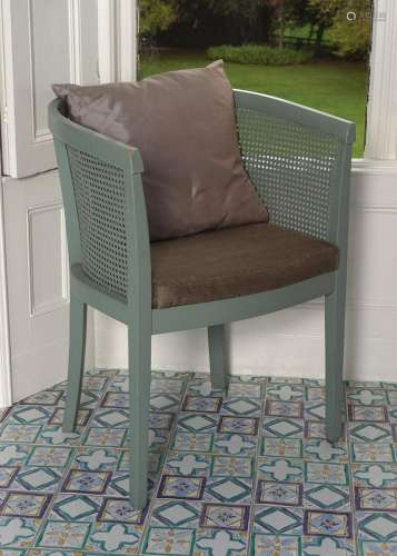 PAINTED BERGERE ARMCHAIR
