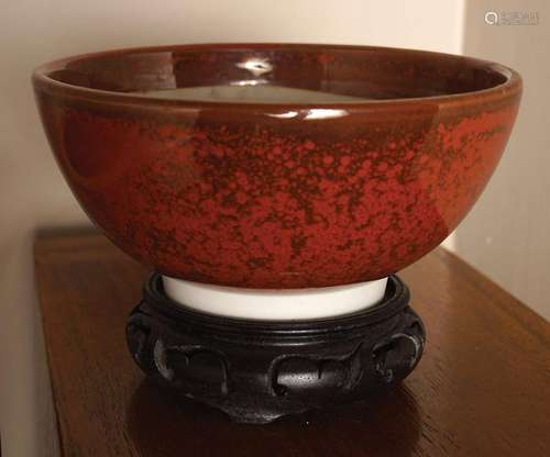 CHINESE GLAZED CERAMIC BOWL