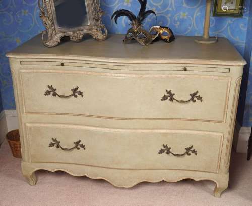 FRENCH PROVINCIAL PAINTED COMMODE
