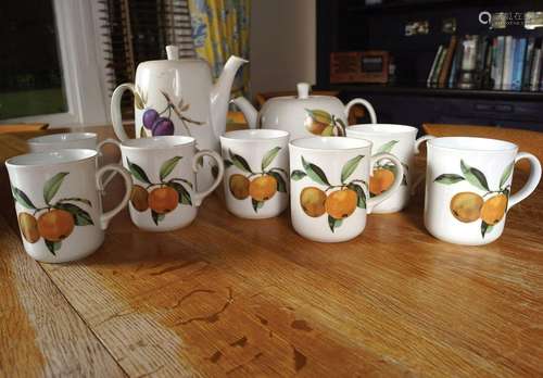 9 PIECE ROYAL WORCESTER TEA SET