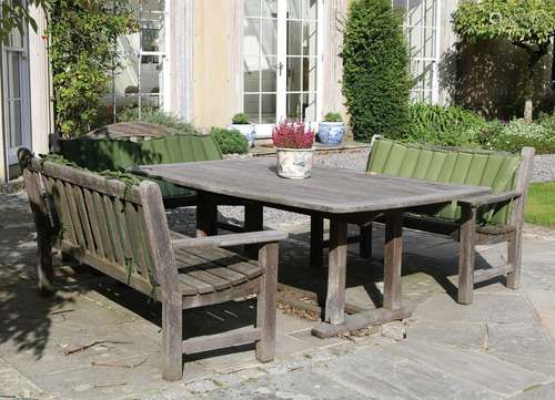 HARDWOOD PATIO TABLE