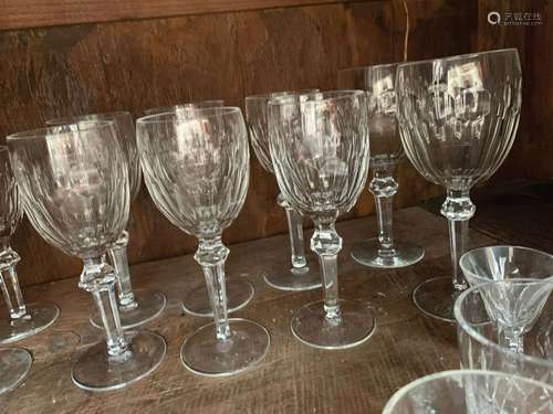 19 WATERFORD CRYSTAL WINE GLASSES