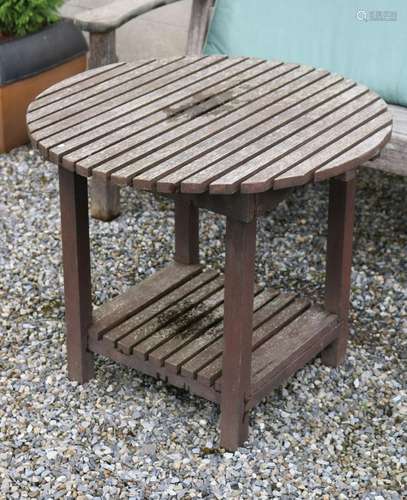 HARDWOOD PATIO TABLE