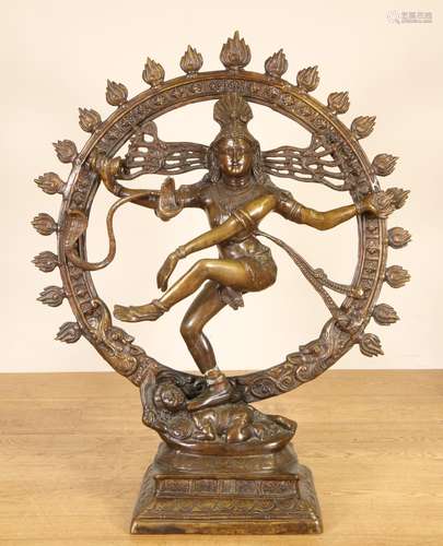 India, bronzen sculptuur van Krishna Nataraj