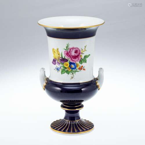 Vase Blumenbukett und Blume 2. Meissen 1964.