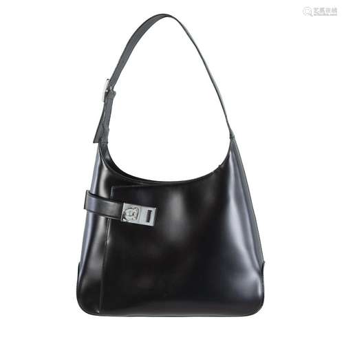 A Salvatore Ferragamo Black Leather Bag