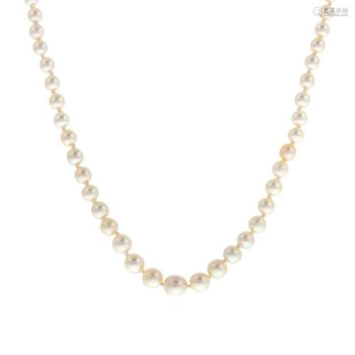 A Strand of Graduated Cultured Pearls