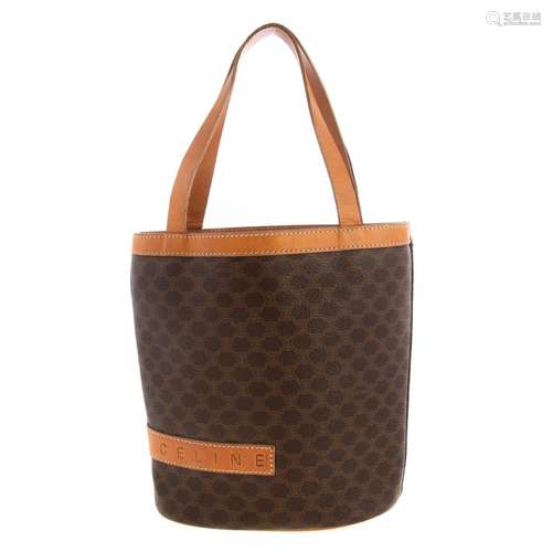 A Celine Monogram Small Bucket Tote