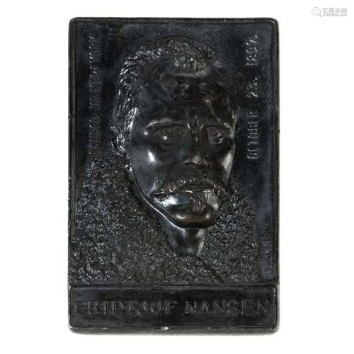 Fridtjiof Nansen 1897 by VD Brenner, Pewter