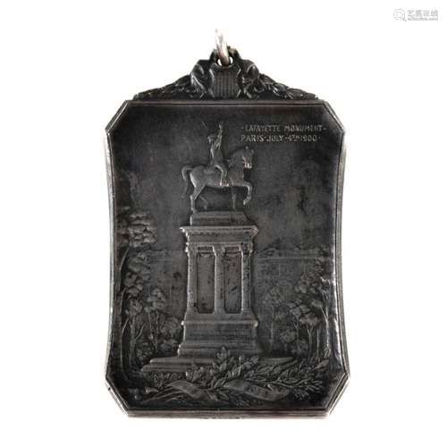 1900 Paris World's Fair Plaquette, Rare Silver