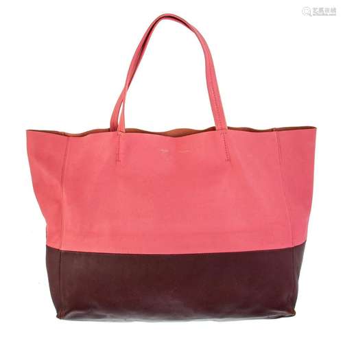 A Celine Bicolor Cabas Tote