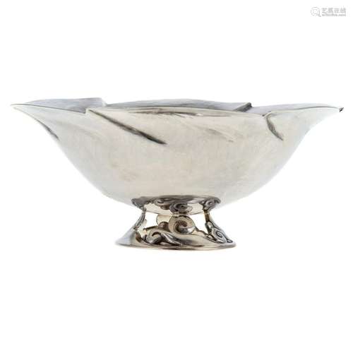 Peer Smed Hand-Wrought Sterling Pedestal Bowl