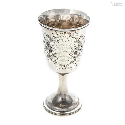 American Philadelphia Coin Silver Kiddush Cup