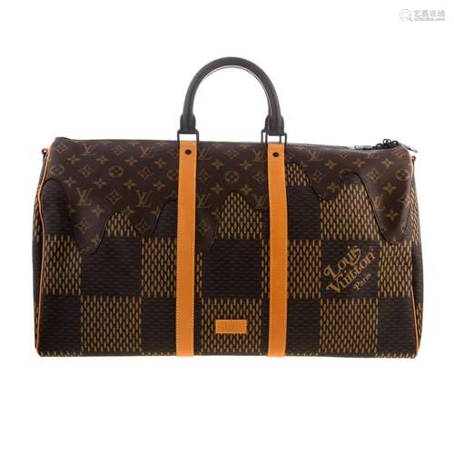 A Louis Vuitton Ltd Ed NIGO Keepall 50 Bandouliere