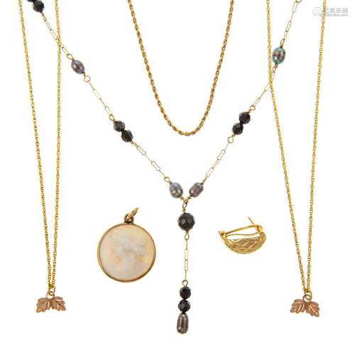 A Collection of Gold & Gold-Filled Jewelry