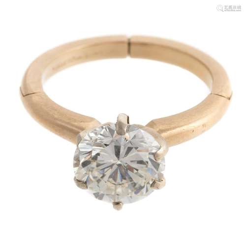 A 2.52 ct Solitaire Diamond Ring in 14K Yellow Gold