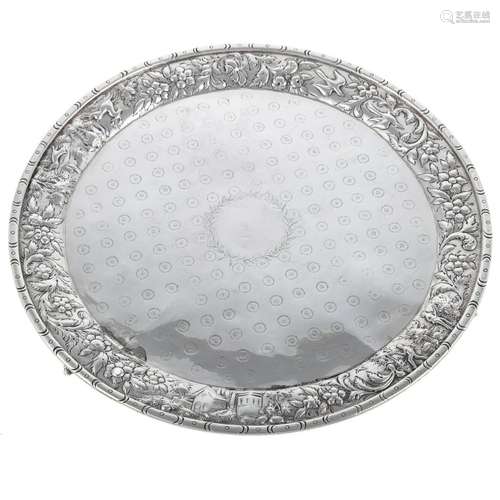 S. Kirk & Son Coin Silver Salver