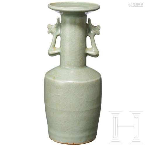 A Longquan celadon mallet-form vase, southern Song