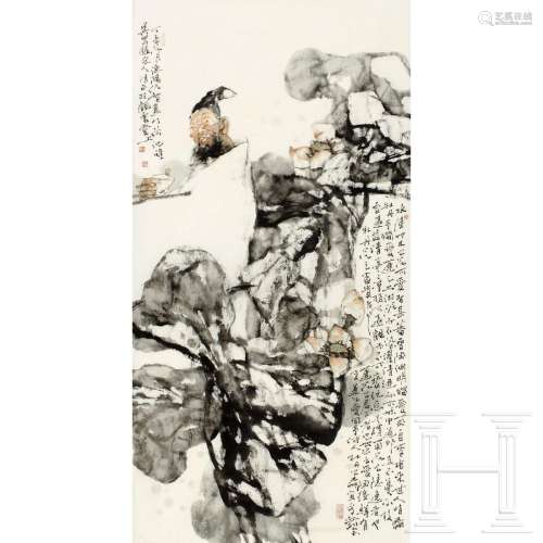 Qiu HongZhi (*1968) - a Chinese painting of a