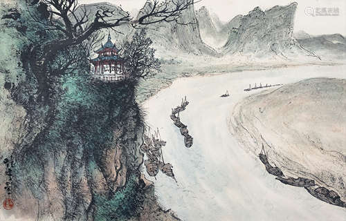 黎雄才 山水