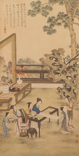 A CHINESE PAINTING OF LONG ELIZA