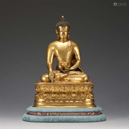 AN IMPORTANT GILT-BRONZE BHAIYAJYAGURU ZANABAZAR STYLE