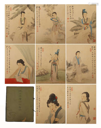 A CHINESE PAINTING ALBUM OF LONG ELIZA