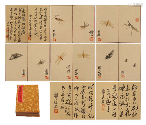 A CHINESE PAINTING ALBUM OF INSECTS