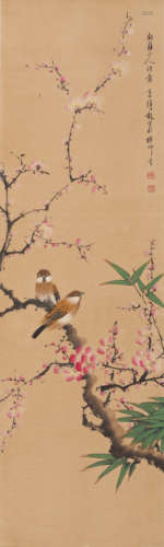 A Chinese Flowers&brids Painting, Yan Bolong Mark