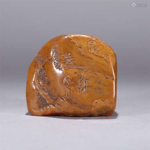 A Dead Tree Carved Tianhuang Stone Seal