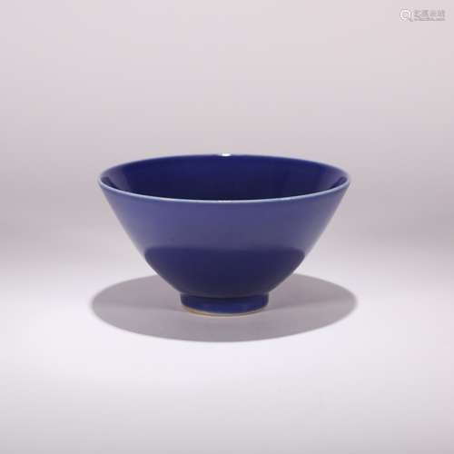 An Altar Blue Glaze Porcelain Bowl