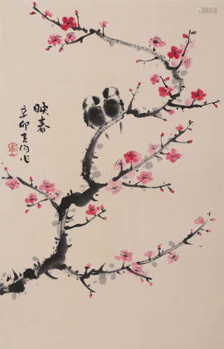 A Chinese Flowers&brids Painting, Huo Chunyang Mark