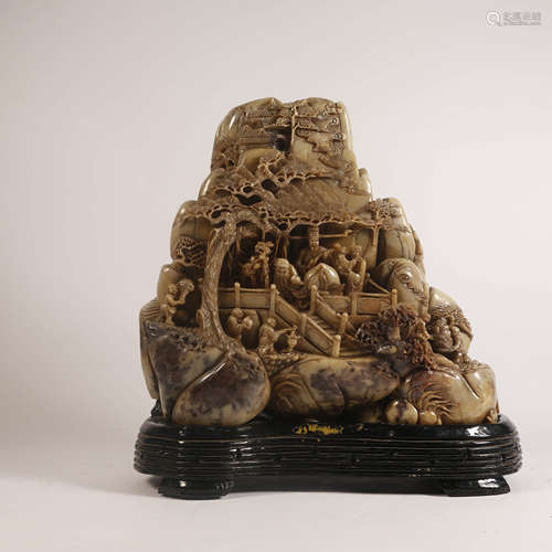 A Shoushan Stone Carved Ornament