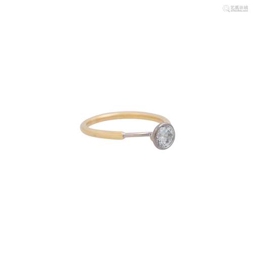 NIESSING Solitärring mit Brillant von ca. 0,5 ct,