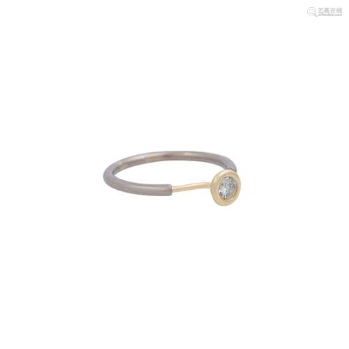 NIESSING Solitärring mit Brillant von ca. 0,2 ct,